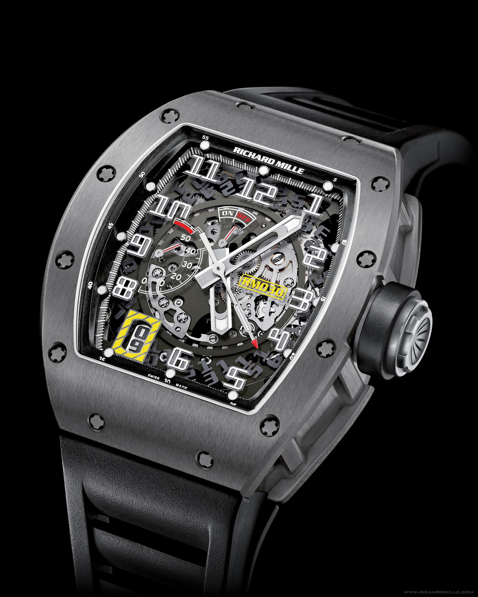 Replica Richard Mille RM 030 Watch RM 030 Automatic Declutchable Rotor Titanium Replica Richard Mille RM 030 Watch RM 030 Automatic Declutchable Rotor Titanium